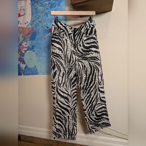 Bimba Y Lola Zebra Flowy Pants (M)